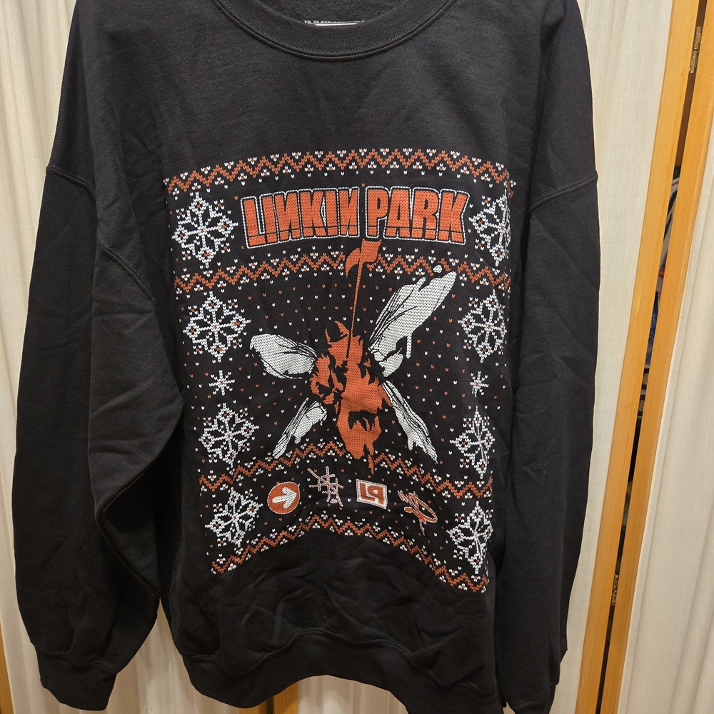 Linkin Park Christmas Themed Sweater Size XL